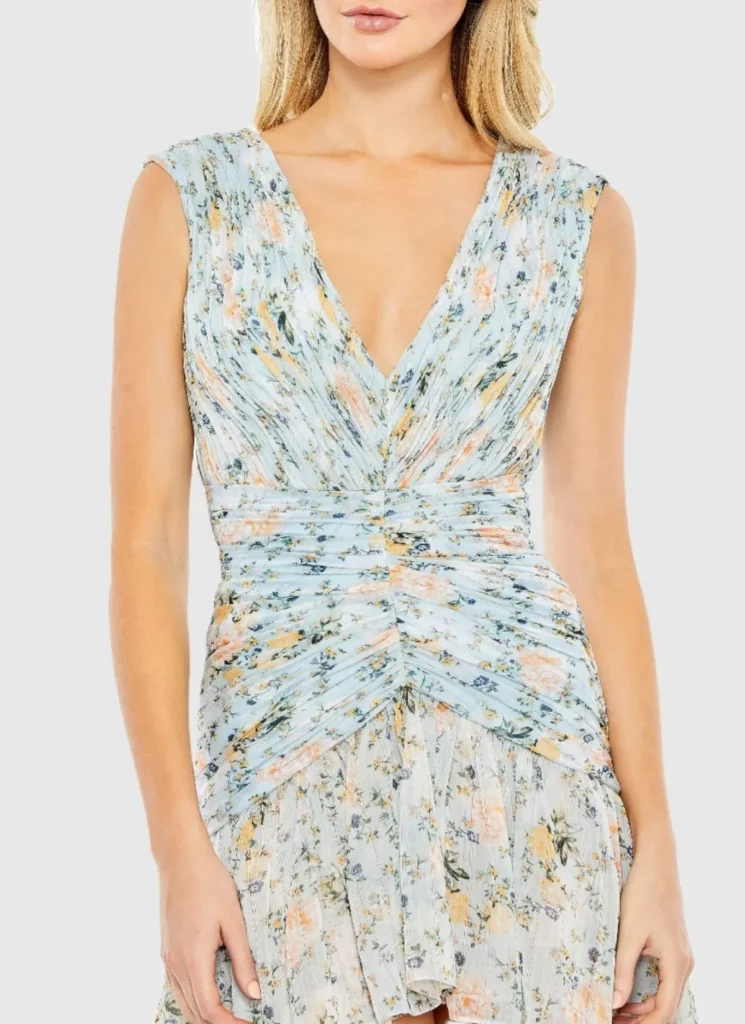 Floral Print Hi-Low Dress