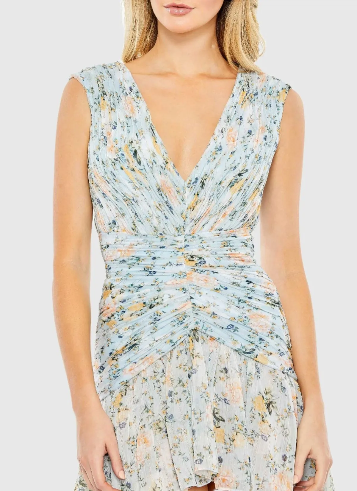 Floral Print Hi-Low Dress