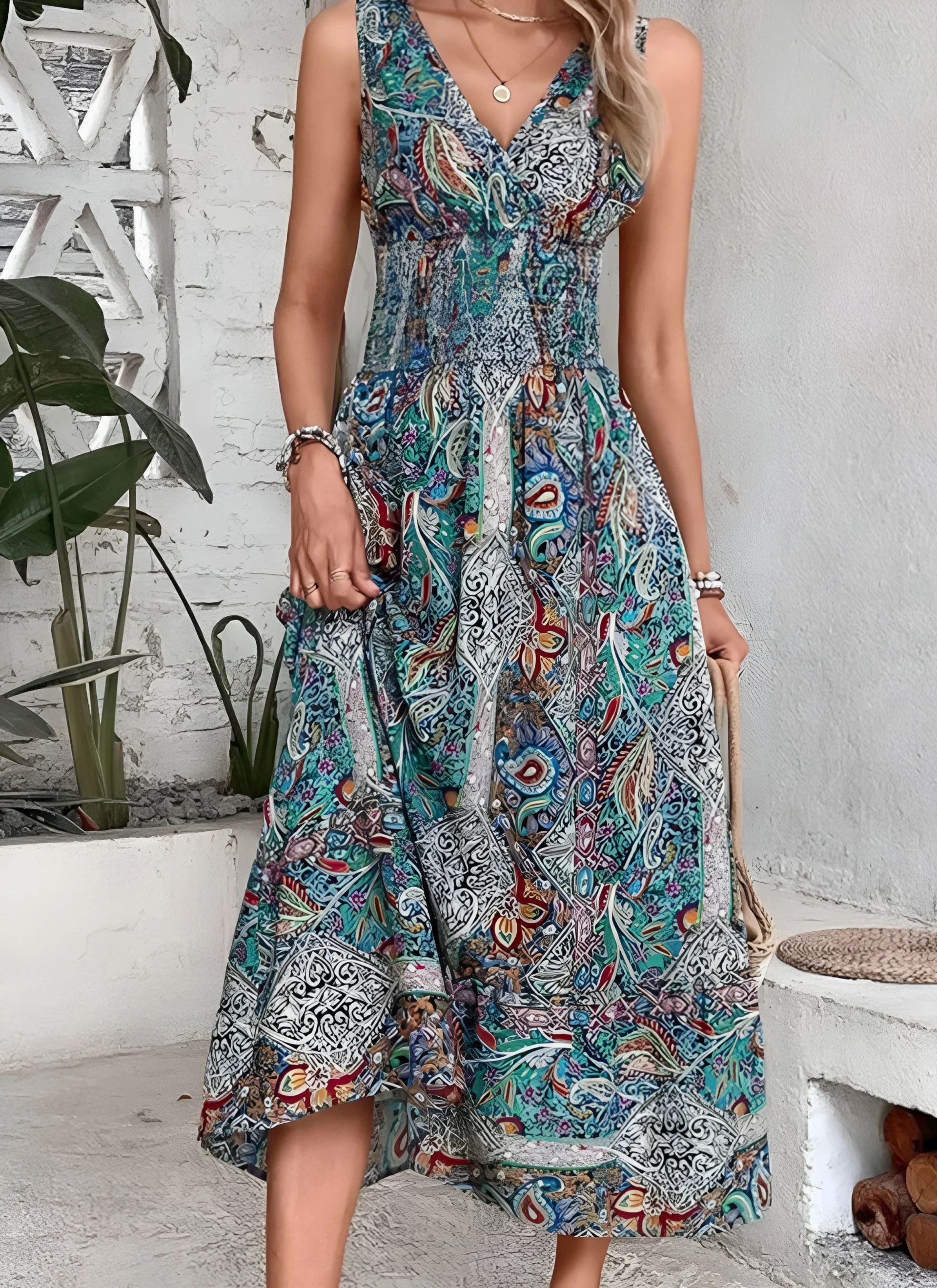 High Waist Summer Long Dresses